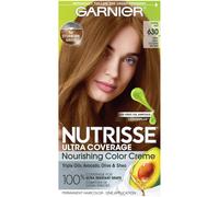 Garnier Hair Color Nutrisse Ultra Coverage Nourishing Creme 630 Deep Light Golden Brown (Toffee Nut) Permanent Hair Dye 1 Count (Packaging May Vary)