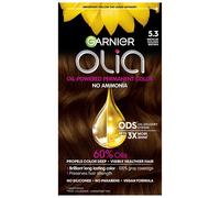 Garnier Hair Color Olia Ammonia-Free Brilliant Color Oil-Rich Permanent Hair Dye 5.3 Medium Golden Brown 2 Count (Packaging May Vary)