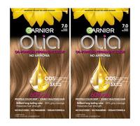 Garnier Hair Color Olia Ammonia-Free Brilliant Color Oil-Rich Permanent Hair Dye 7.0 Dark Blonde 2 Count (Packaging May Vary)