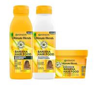 Garnier Hair Food Banana Shampoo, Nourish Dry Hair, Up To 7X More Nourishment*, 350ml, No Silicone, No Artificial Colorants, Cruelty Free, Vegan