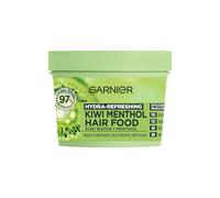 Garnier Hair Food Multi-Use Hair Treatment Mask, Hydrates and Refreshes Oily Roots and Dry Ends, with Kiwi and Menthol, No Silicones for a Natural Feel, Vegan Formula, 400ml
