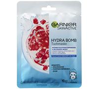 Garnier Hydra Bomb Face Mask with Hyaluronic Acid, Pomegranate and Moisturising Serum, 1 x 32 g Parent Pomegranate blue