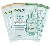 Garnier Hydra Bomb Hydra Bomb Face Mask for All Skin Types, Cooling & Moisturizing, with Hyaluronic Acid & Aloe Vera, Hydra Bomb, 5 x 28g