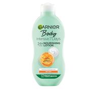 Garnier Intensive 7 Days Mango Oil & Probiotic Extract Body Lotion 400ml, Softening and Smoothing Moisturiser, Up to 7 Days Hydration, For Dry Skin, Fast Absorbing & Non Greasy