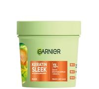 Garnier Keratin Sleek Hair Mask, Up to 3 Days of Sleek & Shine, with 13% Keratin Smoothing Complex and Argan Oil, For Frizz Prone & Dry Hair, Long Lasting Sleek Look, 370ml
