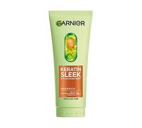 Garnier Keratin Sleek Shampoo for Dry Hair Prone to Frizz, Up to 3 Days of Sleek & Shine, with 4% Keratin Smoothing Complex and Argan Oil, Shiny Hair Shampoo, 200ml