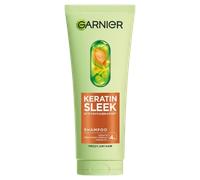 Garnier Keratin Sleek Shampoo for Dry Hair Prone to Frizz, Up to 3 Days of Sleek & Shine, with 4% Keratin Smoothing Complex and Argan Oil, Shiny Hair Shampoo, 200ml