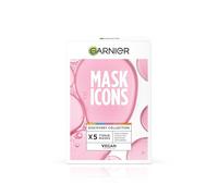 Garnier Mask Icons Discovery Collection - Face & Eye Sheet Masks Set for Dehydrated, Dull and Tired Skin, includes Vitamin C*, Hyaluronic Acid, Niacinamide - Pack of 5 sheet Masks