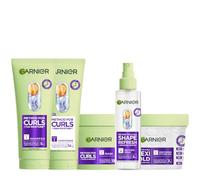 Garnier Method for Curls Define & Style Curl Routine Set - Shampoo, Conditioner, Mask, Curl Spray & Gel for Long-Lasting Definition