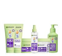 Garnier Method for Curls Ultimate Curl Care Full Routine Set - Shampoo, Conditioner, Mask, Spray, Gel & Air Dry Cream for Defined Frizz-Controlled Curls