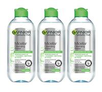 Garnier Micellar Cleansing Water Combination, Oily and Sensitive Skin, Mattifying Face and Eye Make-Up Remover and Cleanser 400 ml Pack of 3 5021044122751