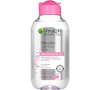 Garnier Micellar Cleansing Water For Sensitive Skin 125ml, Gentle Face Cleanser & Makeup Remover, Travel Size, Fragrance Free, Recognised By The British Skin Foundation, Use With Reusable Micellar Eco Pads