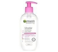 Garnier Micellar Gel Face Wash For Sensitive Skin 200ml, Gentle Face Cleanser & Makeup Remover, Recognised By The British Skin Foundation, Rinse-Off, Non-Drying & Fragrance Free Formula