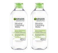 Garnier Micellar Water for Oily Skin, Facial Cleanser & Makeup Remover, 13.5 Fl Oz (400mL) 2 Count (Packaging May Vary)