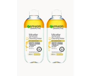 Garnier Micellar Water Oil Infused Facial Cleanser 400ml Duo Pack
