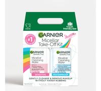 Garnier Micellar Water Travel Size Take-off Kit All-In-1 Facial Cleanser & Makeup Remover Mini All-In-1 Micellar + Mini Micellar for Waterproof