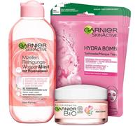 Garnier Micelles Cleansing Water All-in-1 + Rosy Glow Cream 50 ml + Hydra Bomb