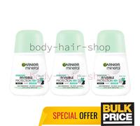 Garnier Mineral Invisible BW Aloe Fresh Deodorant Roll-On For Women 50ml 3-Pack