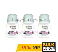 Garnier Mineral Invisible BW Colors Floral Touch 48H Roll-On Deodorant 3-Pack