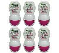 Garnier Mineral Invisible White & Colors Roll-On Antiperspirant 50 ml (Pack of 6)