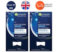 Garnier Moisture Bomb Night Time Eye Mask Suitable Hydrate Eye Contours 2 Packs