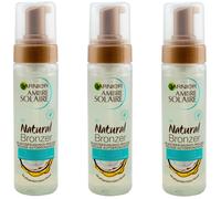Garnier NATURAL BRONZER Self-Tanning Mousse 3 X 200ml - with Coconut-Water