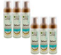 Garnier NATURAL BRONZER Self-Tanning Mousse 6 x 200ml with Coconut-Water