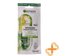 GARNIER Niacinamide Kale Extract Concentrated Detoxifying Ampoule-Sheet Mask 15g