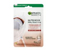 Garnier Nutri Bomb Milky Face Sheet Mask Coconut and Hyaluronic Acid for Hydrated Glowing Skin 28 g