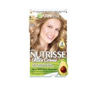 Garnier Nutrisse Blonde Hair Dye Permanent, Up to 100 Percent Grey Hair Coverage, with NEW 5 Oils Conditioner - 8.0 Blonde