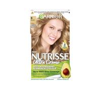 Garnier Nutrisse Permanent Hair Dye, Natural-looking, hair colour result, For All Hair Types, 8 Blonde