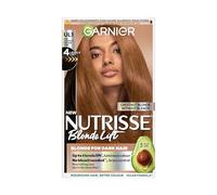 Garnier Nutrisse Blonde Lift Permanent Hair Dye, 100% Grey Coverage, 4 levels lift, No Ammonia, Vegan (Shade: UL1 Chestnut Blonde Lift)