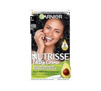 Garnier Nutrisse Cr Me Vegan Hair Dye, 1 Black. For 100% Grey Coverage And A Bold, Intense, Glossy 8-W olour. Gentle
