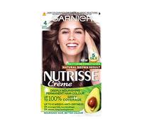 Garnier Nutrisse Creme Permanent Nourishing Hair Colour, Dark Brown (Number 4), 120 milliliters