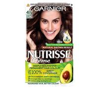 Garnier Nutrisse Permanent Hair Dye, Natural-looking, hair colour result, For All Hair Types, 4 1/2 Medium Dark Brown