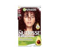 Garnier Nutrisse Ultra Crème Vegan Hair Dye, 3.6 Deep Reddish Brown. Achieve 100% grey coverage and vibrant, warm 8-week colour. This no-ammonia, vegan formula delivers a rich, reddish-brown hue.