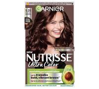 Garnier Nutrisse Ultra Color Hair Dye, 5.25 Frosted Chestnut Brown | 100% Grey Coverage, Vibrant Long-Lasting 8-W olour, Up To 3x Shinier Hair, Up To 3x Stronger Hair, No-Ammonia