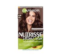 Garnier Nutrisse Ultra Color Hair Dye. For 100% Grey Coverage and a cool sophisticated 8-w olour, No-ammonia, Vegan formula, Modern Iced Coffee Tone, Shade: 4.15 Iced Coffee Brown