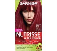 Garnier Nutrisse Ultra Color Nourishing Hair Color Creme, R3 Light Intense Auburn (Packaging May Vary)