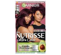 Garnier Nutrisse Ultra Color Permanent Hair Dye, 3.62 Burgundy Garnet | 100% Grey Coverage, Vibrant Long-Lasting 8-W olour, Up To 3x Shinier Hair, Up To 3x Stronger Hair, No-Ammonia