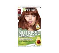 Garnier Nutrisse Brown Hair Dye Permanent, Up to 100 Percent Grey Hair Coverage, with NEW 5 Oils Conditioner - 4.5 Auburn