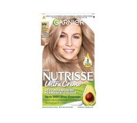 Garnier Nutrisse Ultra Crème Permanent Hair Dye, Up to 100% Grey Coverage, 8-weeks Long-Lasting Colour, No Ammonia, Vegan (Shade: 8N Nude Medium Blonde)
