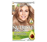 Garnier Nutrisse Ultra Crme Dye, Vegan, 8N Nude Medium Blonde