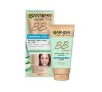 NEW & IMPROVED Garnier Oil-Free Perfecting All-in-1 BB Cream, Shade Light, Tinted Moisturiser SPF25, Mattifies Skin & Evens Complexion, With