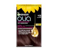 Garnier Olia 4.15 Iced Chocolate Brown Permanent Hair Dye, Up to 100% Grey Hair Coverage, Visibly Improved Hair Quality, 3X More Shine, No Ammonia & 60% Oil Powered Formula