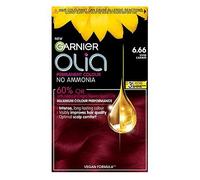 Garnier Olia 6.66 Vivid Garnet Red: 100% Grey Coverage, No Ammonia, for vibrant, lasting color