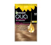 Garnier Olia 8.0 Blonde Permanent Hair Dye, Up to 100% Grey Hair Coverage, Visibly Improved Hair Quality, 3X More Shine, No Ammonia & 60% Oil Powered Formula