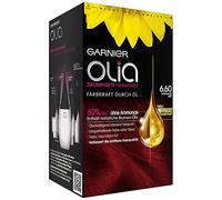 Garnier Olia Hair Colouration Intensive Red 6.60 / Colouring for Hair Contains 60% Flower Oils for Intense Colour Strength - No Ammonia, Pack of 3