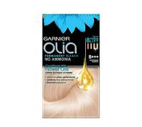 Garnier Olia Luminous Long-Lasting Hair Colour, B+++ Maximum Bleach Blonde | 100% Grey Coverage, Oil-Powered Formula, Up To 8 Tones Lift, Long-Lasting Vibrant Colour, No-Ammonia, 3x Shinier Hair