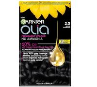 Garnier Olia No Ammonia Permanent Hair Dye 2.0 Black Diamond 1 colourant Cream 1 developer cream 1 conditioner